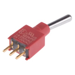 RS PRO Toggle Switch PCB Mount On-On SPDT Solder Terminal 15 V dc 240 V ac 7347160P