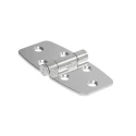 Southco Gloss Stainless Steel Butt Hinge with Fixed Pin, Screw Fixing, 78mm x 38.2mm x 9mm N6-4E-444-24