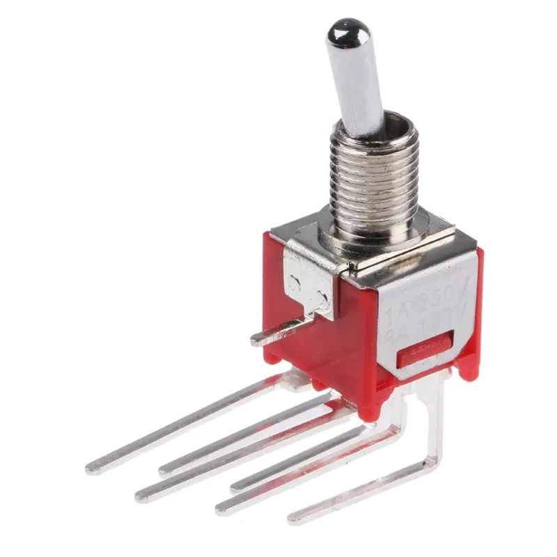 RS PRO Toggle Switch PCB Mount On-On DPDT Through Hole Terminal 15 V dc 240 V ac 734-7198