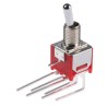 RS PRO Toggle Switch PCB Mount On-On DPDT Through Hole Terminal 15 V dc 240 V ac 734-7198