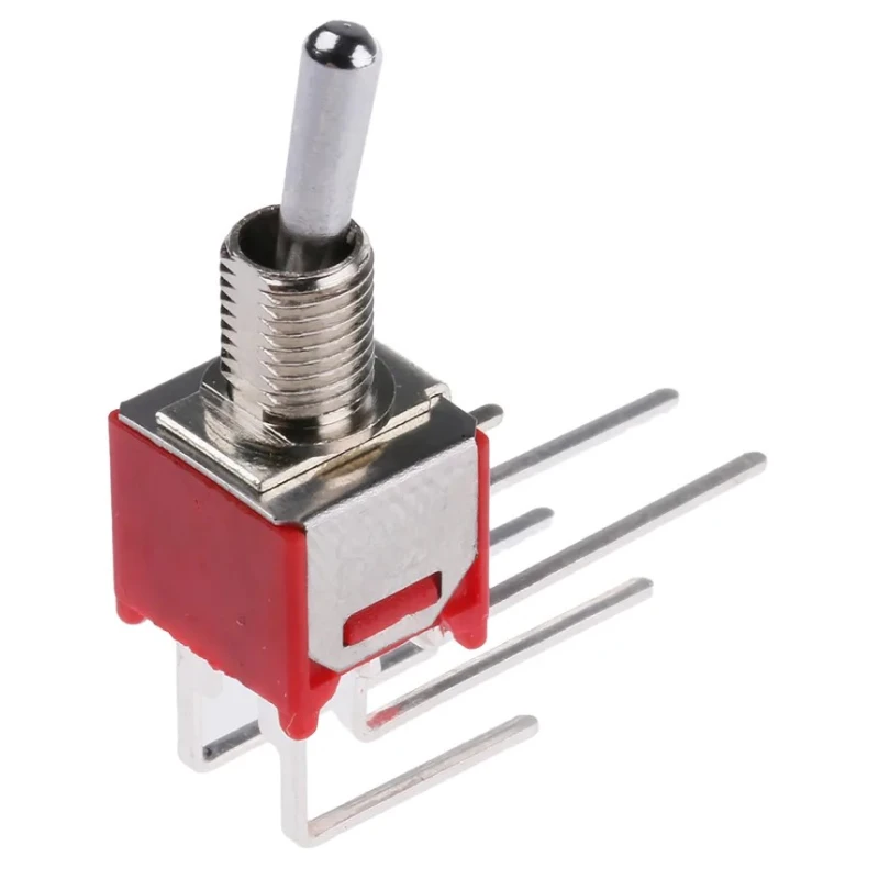 RS PRO Toggle Switch PCB Mount On-On DPDT Through Hole Terminal 15 V dc 240 V ac 734-7198