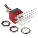 RS PRO Toggle Switch PCB Mount On-On DPDT Through Hole Terminal 15 V dc 240 V ac 734-7198