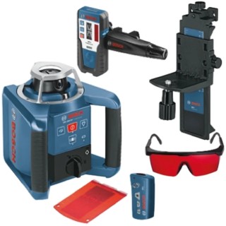 Bosch Rotary Laser Level GRL300HV 635 nm Red Laser, Indoor & Outdoor, IP54, 150/300/600 RPM GRL300HV