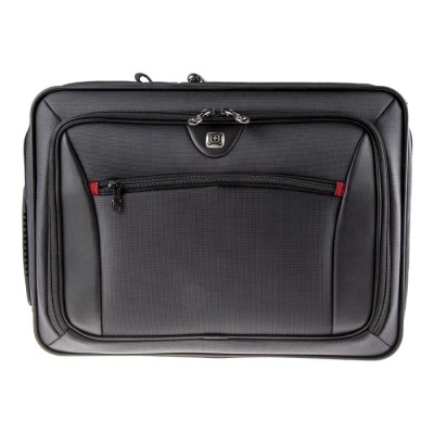 Wenger Insight 16in Briefcase Laptop Case Black Nylon Protective Organizer 600646