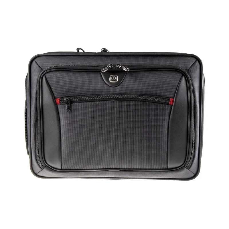 Wenger Insight 16in Briefcase Laptop Case Black Nylon Protective Organizer 600646