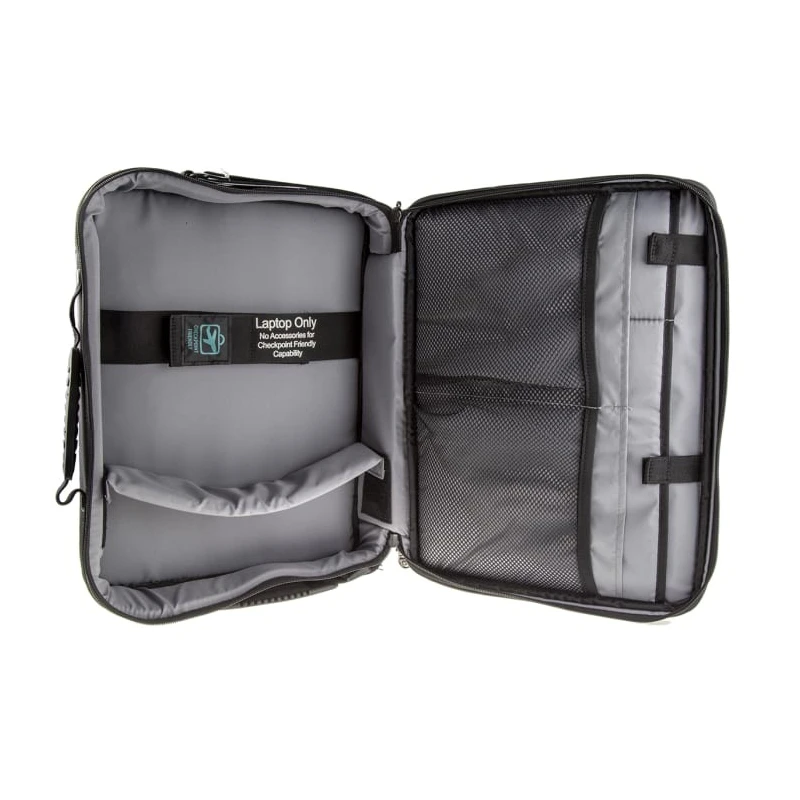 Wenger Insight 16in Briefcase Laptop Case Black Nylon Protective Organizer 600646