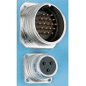 Amphenol Socapex Circular Connector 22 Contacts Panel Mount Socket Male IP67 SL EM 222 P
