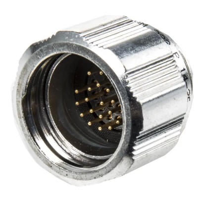 Amphenol Socapex Industrial Circular Connector Cable Mount Plug, Male, 22 Contacts, IP67, Aluminium, 7.5A, 150V, SL BM 222 P