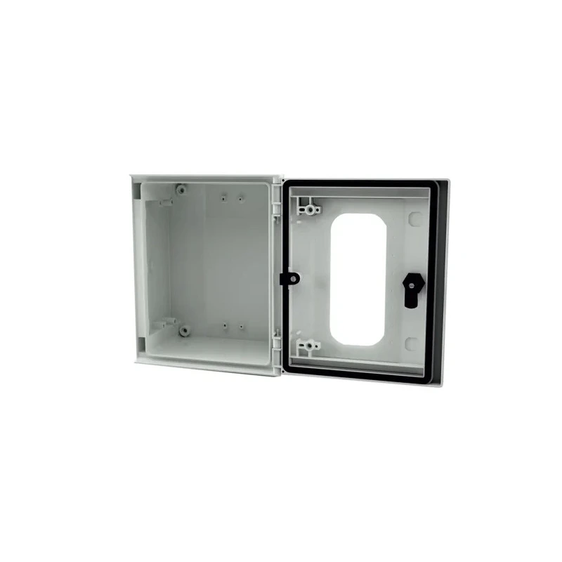 RS PRO Fibreglass Reinforced Polyester Wall Box with IP66 Transparent Door 300mm x 250mm x 140mm 192-7122
