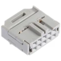 3M 10-Way IDC Connector Female for Cable, 2 Row, 500V AC, 1A Current, Right Angle Mount 3473-6610