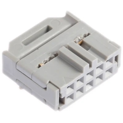 3M 10-Way IDC Connector Female for Cable, 2 Row, 500V AC, 1A Current, Right Angle Mount 3473-6610