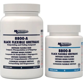 MG Chemicals Black Flexible Two-Part Polyurethane Potting Compound 375 ml 8800-375ML