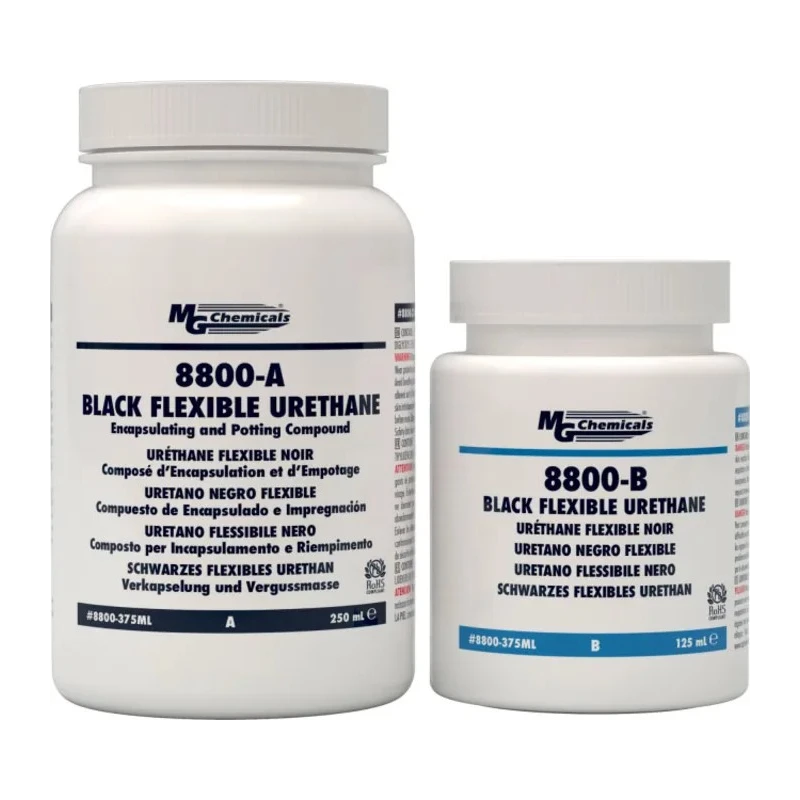 MG Chemicals Black Flexible Two-Part Polyurethane Potting Compound 375 ml 8800-375ML