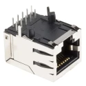 Halo Electronics HFJ11 Series RJ45 Connector Female Through Hole UTP Shield Straight 1 Port 8 Way HFJ11-1G01ERL