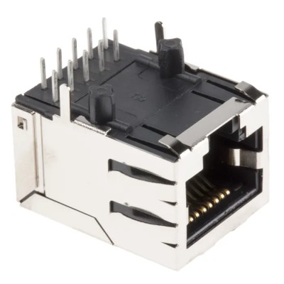 Halo Electronics HFJ11 Series RJ45 Connector Female Through Hole UTP Shield Straight 1 Port 8 Way HFJ11-1G01ERL