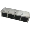 Halo Electronics RJ45 Connector Female Through Hole UTP Shield Straight 4 Port HFJ14-1G16ER-L12RL