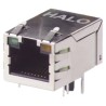 Halo Electronics HFJT1 Series RJ45 Connector Female, Through Hole UTP Shield Straight 1 Port HFJT1-1G16-L12RL