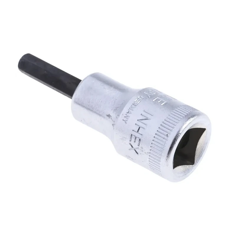 STAHLWILLE Chrome Alloy Steel Bit Socket 5 mm Socket Size, 3/8 in Drive, Square Drive Type, 20.0mm Overall Length 02050005