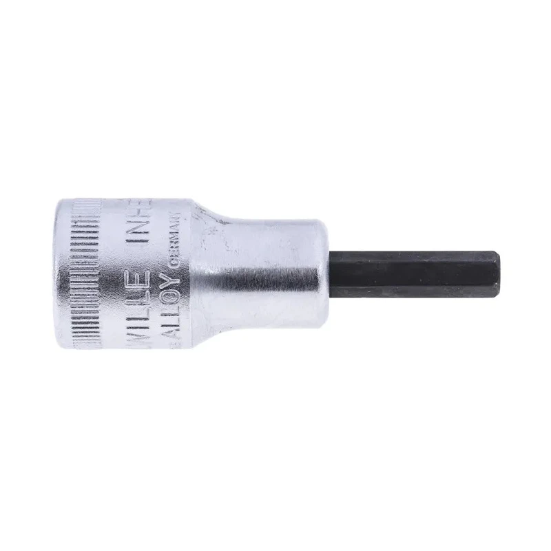 STAHLWILLE Chrome Alloy Steel Bit Socket 5 mm Socket Size, 3/8 in Drive, Square Drive Type, 20.0mm Overall Length 02050005