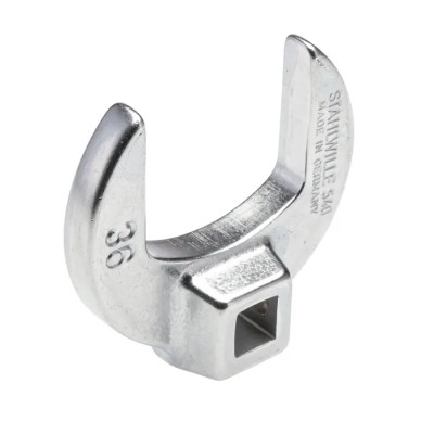 STAHLWILLE Spanner Head Crow-foot Wrench 36 mm Chrome Finish 3/8 in Insert 02200036