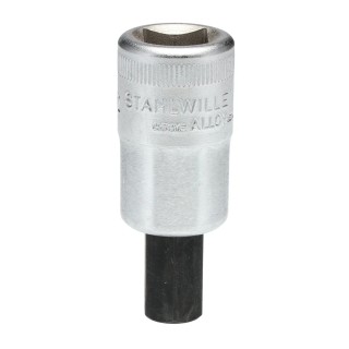 STAHLWILLE 1/2 in Drive Bit Square Socket Chrome Alloy Steel 20.0mm Overall Length 03050012