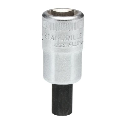STAHLWILLE 1/2 in Drive Bit Square Socket Chrome Alloy Steel 20.0mm Overall Length 03050012