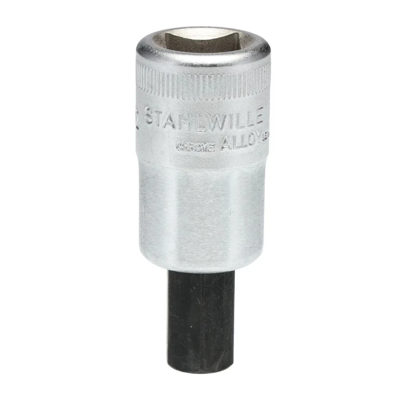 STAHLWILLE 1/2 in Drive Bit Square Socket Chrome Alloy Steel 20.0mm Overall Length 03050012