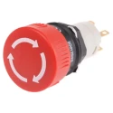 EAO 51-253 Series Maintained Emergency Stop Push Button, Panel Mount, 16 mm Cutout, SPDT, IP65 51-253.022