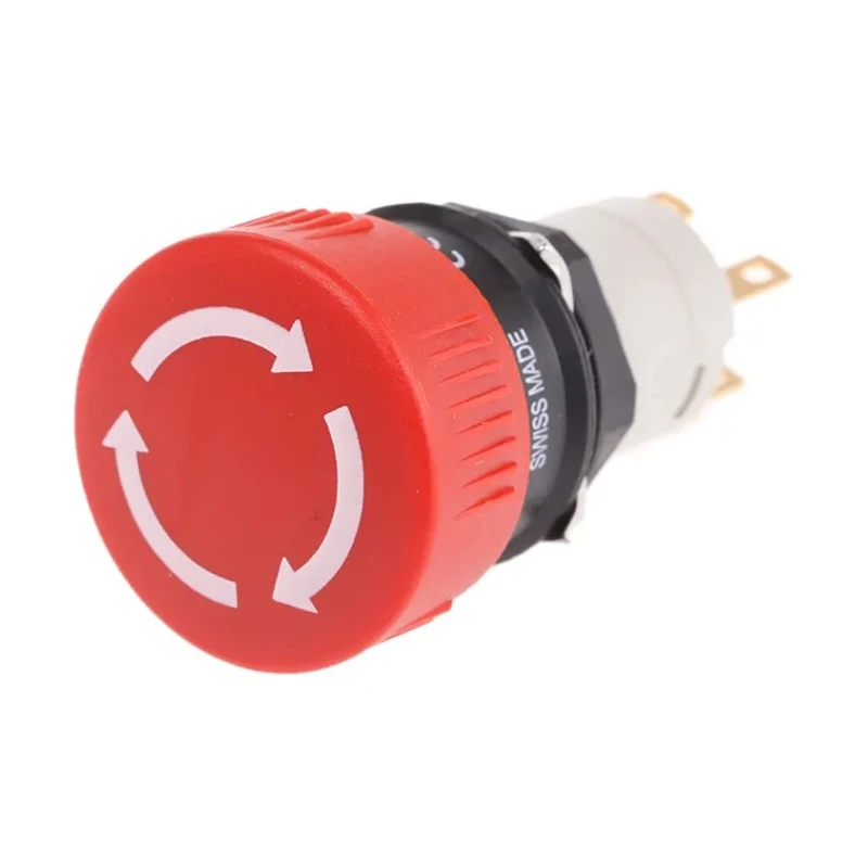 EAO 51-253 Series Maintained Emergency Stop Push Button, Panel Mount, 16 mm Cutout, SPDT, IP65 51-253.022
