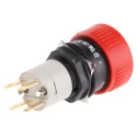EAO 51-253 Series Maintained Emergency Stop Push Button, Panel Mount, 16 mm Cutout, SPDT, IP65 51-253.022