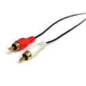 StarTech.com Male 3.5 mm Stereo Jack to Male RCA x 2 Auxiliary Cable, Black, 900 mm MU3MMRCA