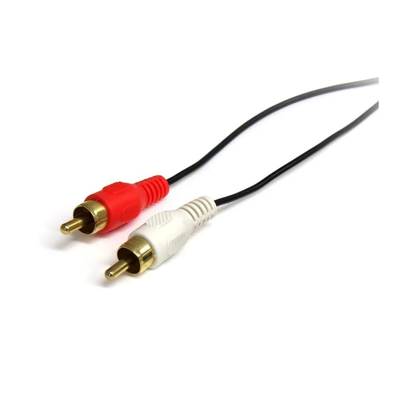 StarTech.com Male 3.5 mm Stereo Jack to Male RCA x 2 Auxiliary Cable, Black, 900 mm MU3MMRCA