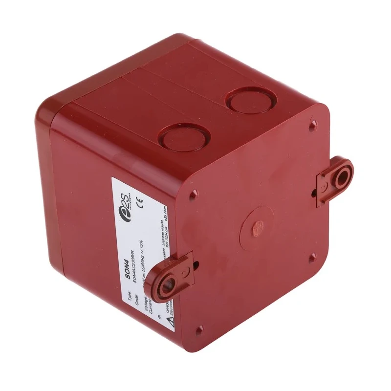 e2s SON4 Series Red Sounder-Beacon Combination IP66 230V AC 100 dB 32-Tone Sounder SON4AC230R/R