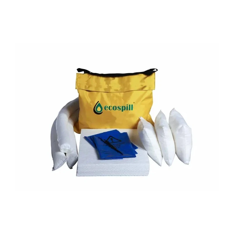 Ecospill Ltd Sustainable 50 L Oil Spill Kit with 6 x 3 m Boom, 3 Pillows, 5 Bags, 1 Cable Tie, 30 Pads, 3 Socks H1880050