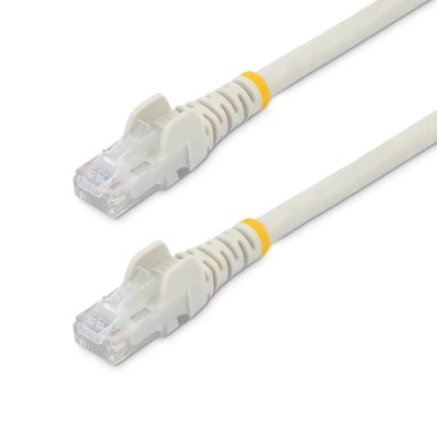 StarTech.com Cat6 Ethernet Cable 4 Core, White, 3 m, Unshielded Unscreened PVC Jacket, Snagless Patch Cable 
