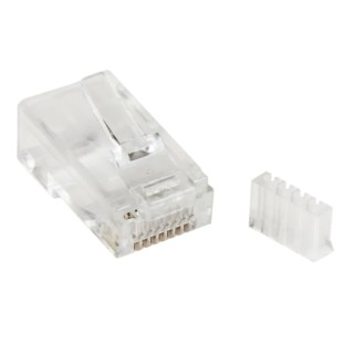 StarTech.com Cat6 RJ45 Male Cable Connector Straight 1 Port 8 Way 