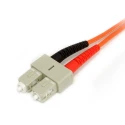 StarTech.com OM1 Multi-Mode Duplex Fibre Optic Cable, 125 μm Core Diameter, Low Smoke Zero Halogen Jacket, Orange FIBLCSC1