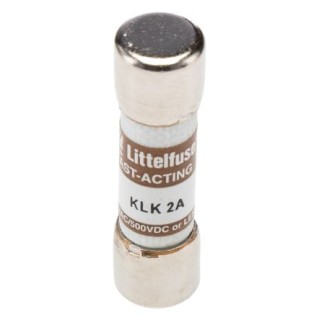 Littelfuse 2A Fast Acting Melamine Cartridge Fuse 10 x 38 mm 600, 500V AC KLK Series 0KLK002.T