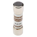 Littelfuse 2A Fast Acting Melamine Cartridge Fuse 10 x 38 mm 600, 500V AC KLK Series 0KLK002.T