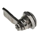 RS Pro Silver Stainless Steel Cabinet Lock, 20 mm Panel-to-Tongue Depth, Key Unlock 192-9646