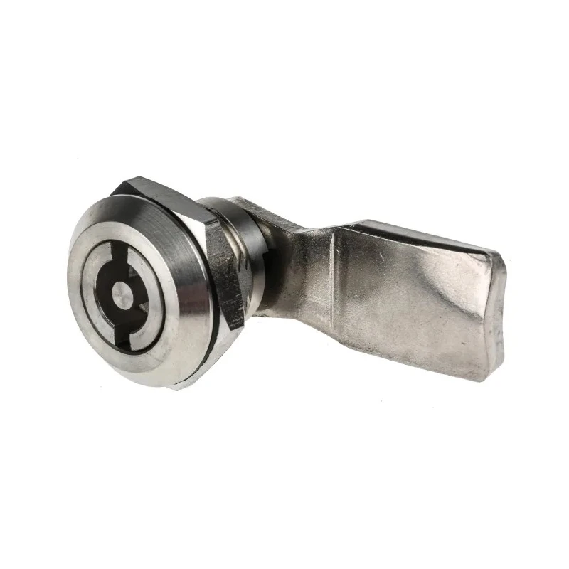 RS Pro Silver Stainless Steel Cabinet Lock, 20 mm Panel-to-Tongue Depth, Key Unlock 192-9646