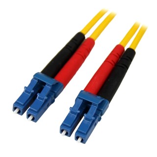 StarTech.com OS1 LC-LC Patch Fibre Optic Cable 125 μm Low Smoke Zero Halogen Yellow 7m SMFIBLCLC7