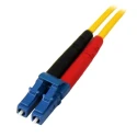 StarTech.com OS1 LC-LC Patch Fibre Optic Cable 125 μm Low Smoke Zero Halogen Yellow 7m SMFIBLCLC7