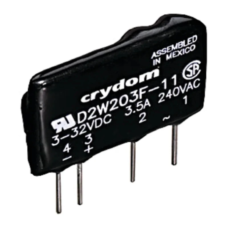 Crydom PCB Mount Solid State Relay 3A Load, 280Vrms Load, 32V dc Control D2W203F