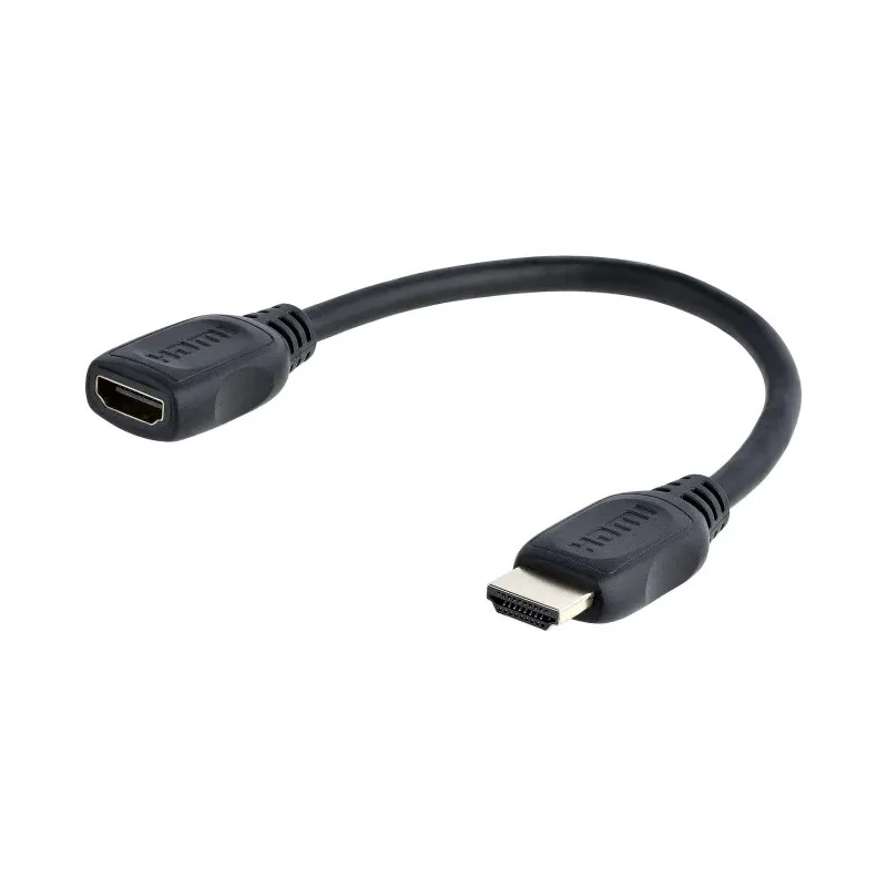 StarTech.com 150 mm 4K @ 30Hz Male to Female HDMI 1.4 Cable Black HDMIEXTAA6IN