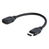 StarTech.com 150 mm 4K @ 30Hz Male to Female HDMI 1.4 Cable Black HDMIEXTAA6IN