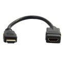 StarTech.com 150 mm 4K @ 30Hz Male to Female HDMI 1.4 Cable Black HDMIEXTAA6IN