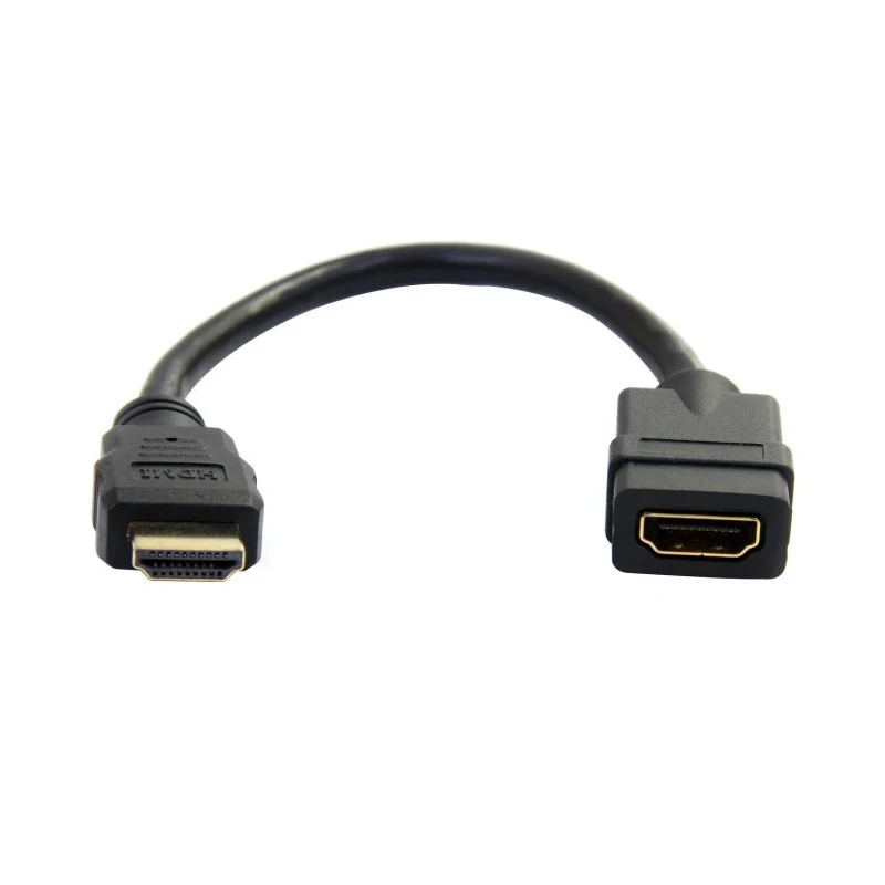 StarTech.com 150 mm 4K @ 30Hz Male to Female HDMI 1.4 Cable Black HDMIEXTAA6IN