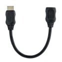 StarTech.com 150 mm 4K @ 30Hz Male to Female HDMI 1.4 Cable Black HDMIEXTAA6IN