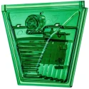 Eaton X10 Mini Series Green Beacon-Sounder Combination 230V AC LED Industrial Sounder Beacon IP69 100dB 